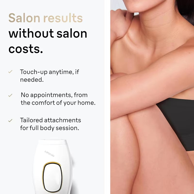 Revolutionary Permanent IPL Laser Hair Removal Device for Effortless Hair Removal for Both Men and Women with Advanced Vibration Technology